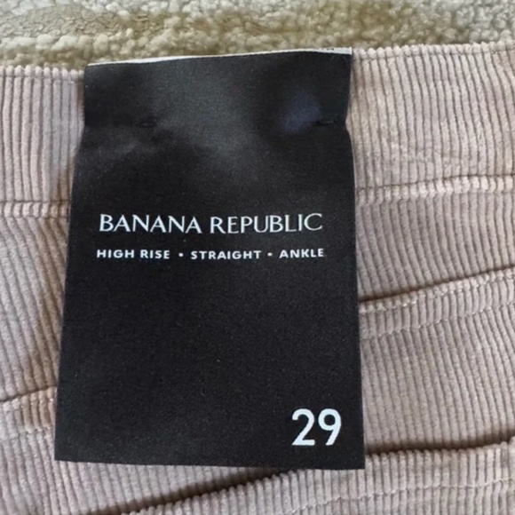 Banana Republic High Rise Straight Corduroy Pant- 29 NWT - Picture 6 of 10